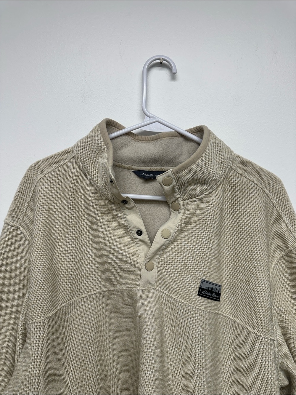 Eddie Bauer Men's Sweater Fleece - Cream - Large - Picture 5 of 11